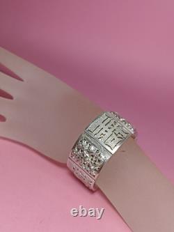 Bracelet ancien argent massif