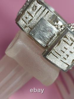 Bracelet ancien argent massif