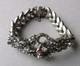 Bracelet Ancien Argent Massif Et Pierres Silver