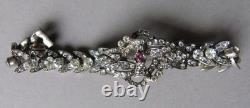 Bracelet ancien argent massif et pierres silver