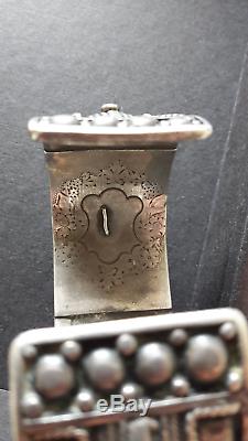 Bracelet ancien argent massif origine ethnique, vintage silver cuff, Yemen