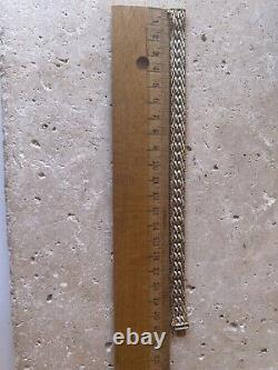 Bracelet argent massif ancien Unisexe Vintage Vermeil