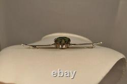 Broche Ancien Coleoptere Argent Massif Antique Art Deco Silver Beetle Brooch