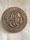 Broche Ancienne Argent Massif Demi-couronne George Iii 1817 Grav&eacute;e Monogramme A