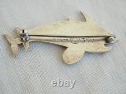 Broche Ancienne Argent Massif Signe Georg Jensen Sterling Brooch Denmark