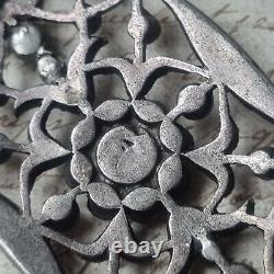 Broche XVIIIè Ancienne en Argent Pierres Du Rhin Georgian Silver Brooch
