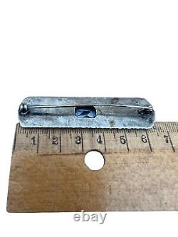 Broche argent massif Vermeil Vintage Vegetal Epoque 1930 Ancien Unisexe