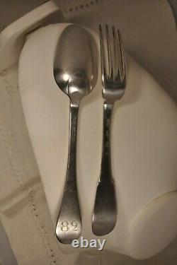 COUVERT ANCIEN ARGENT MASSIF XVIII ANTIQUE SOLID SILVER SILVERWARE 18th. C
