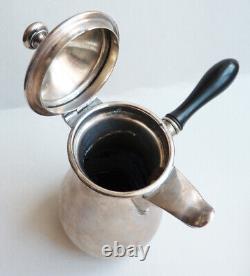 Cafetière théière Egoïste ancienne ARGENT massif silver tea pot J-K 19e siècle