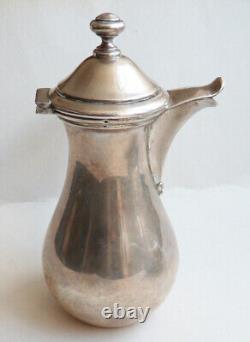 Cafetière théière Egoïste ancienne ARGENT massif silver tea pot J-K 19e siècle