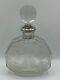 Carafe Ancienne Col Argent Massif Poinçons Cristal De Bohème Gravé Floral Xixe