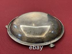 Cendrier Ancien Argent Massif Poinçonné 900