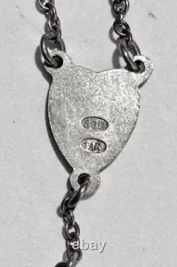 Chapelet Ancien 40 cm entièrement en argent massif 19 grammes