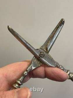 Ciseaux À Raisin Argent Massif Ancien