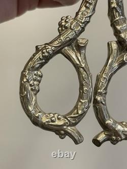 Ciseaux À Raisin Argent Massif Ancien