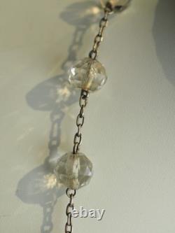 Collier Ancien Draperie Argent Massif Medaille Religieuse Antique Religious Neck