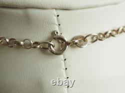 Collier Pendentif Ancien Art Nouveau Argent Massif Antique Necklace