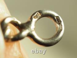 Collier Sautoir Ancien Argent Massif Vermeil Antique Large Silver Necklace 142cm