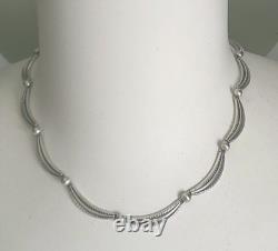 Collier ancien argent massif 800 K & L