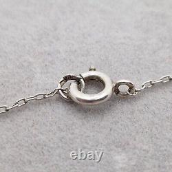 Collier ancien en ARGENT MASSIF avec cabochons en ONYX VERT, bijoux vintage