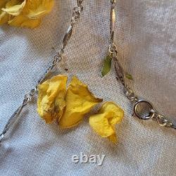 Collier ancien en argent 835 Maille filigranée délicate? 60 Cm