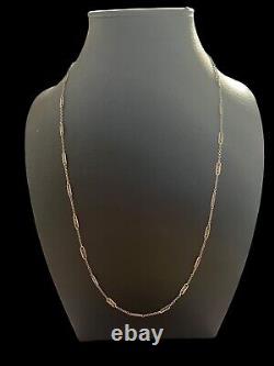 Collier argent massif ancien vintage Maille Olive 1900 Unisexe Chaine intemporel Collier argent massif ancien vintage Maille Olive 1900 Unisexe Chaine intemporel