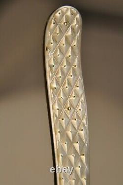 Couteau De Poche Ancien Argent Massif Antique Mother Of Pearl Solid Silver Knife