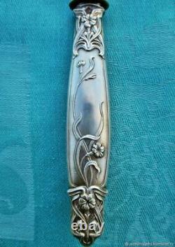 Couteau ancien Spatule de service Oeillets Argent Art Nouveau Franz Antique knif