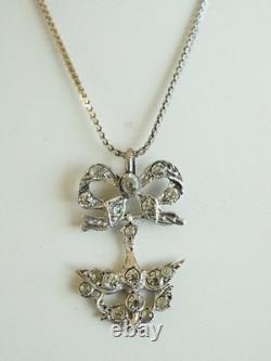Croix St Esprit Ancien Argent Massif Bijou Regional Antique Silver Cross Pendant