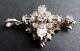 Croix Pendentif En Argent Massif Et Zircon Bijou Ancien Silver Cross