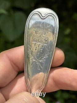 Cuillère À Ragoût & Ancien Régime & 18 Eme Siècle & France & Argent Massif
