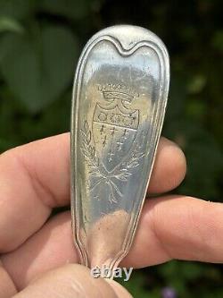 Cuillère À Ragoût & Ancien Régime & 18 Eme Siècle & France & Argent Massif