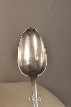 Cuillere Soupe Ancien Argent Massif XVIII Fermiers Generaux Antique Silver Spoon
