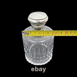 Deux Anciens Flacons De Parfum En Cristal Et Argent Massif, French Sterling
