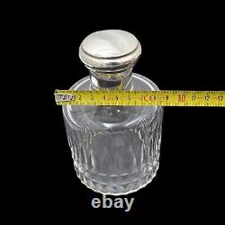 Deux Anciens Flacons De Parfum En Cristal Et Argent Massif, French Sterling