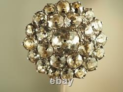 Epingle A Chapeaux Argent Massif Ancienne XVIII Antique Foiled Silver Pin Hat