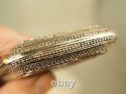 Etui A Cigarettes Ancien Argent Massif Filigrane Antique Silver Filigree Case