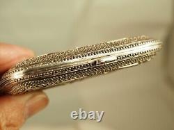 Etui A Cigarettes Ancien Argent Massif Filigrane Antique Silver Filigree Case