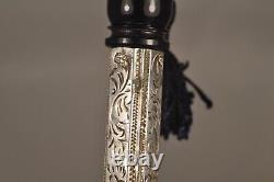 Flacon A Sels Ancien Argent Massif Antique Perfume Bottle