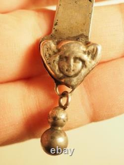 Grande Croix Regionale Ancienne Argent Massif Antique Large Cross Silver Pendant