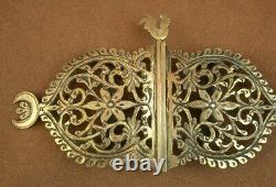IMPORTANTE ANCIENNE BOUCLE DE CEINTURE VERMEIL ARGENT MASSIF DORÉ MINERVE XIXe