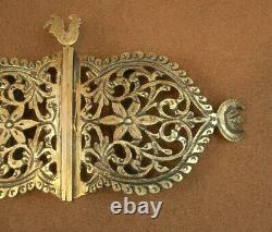 IMPORTANTE ANCIENNE BOUCLE DE CEINTURE VERMEIL ARGENT MASSIF DORÉ MINERVE XIXe