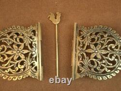 IMPORTANTE ANCIENNE BOUCLE DE CEINTURE VERMEIL ARGENT MASSIF DORÉ MINERVE XIXe