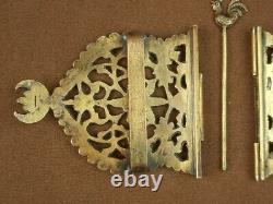 IMPORTANTE ANCIENNE BOUCLE DE CEINTURE VERMEIL ARGENT MASSIF DORÉ MINERVE XIXe