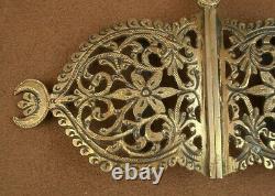 IMPORTANTE ANCIENNE BOUCLE DE CEINTURE VERMEIL ARGENT MASSIF DORÉ MINERVE XIXe