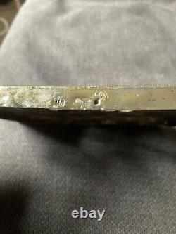 Icone Ancienne Russe Argent Massif 84 Huile Vierge A L Enfant Orthodoxe