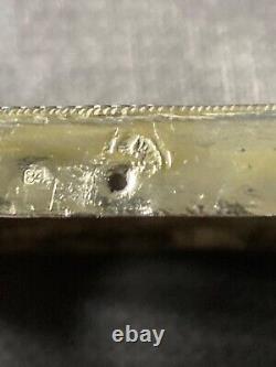 Icone Ancienne Russe Argent Massif 84 Huile Vierge A L Enfant Orthodoxe