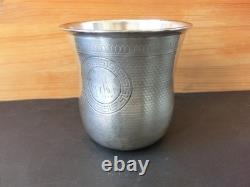 Jolie Timbale Ancienne Argent Massif