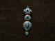 #jolie Broche Ancienne En Argent Massif, Mosaïque De Lapis Lazuli Et Turquoise