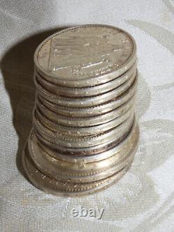 Lot Anciennes Piéces de Monnaie 10 et 50 franc Hercule en argent massif